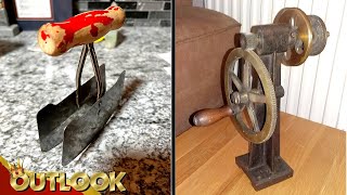 What Is This MYSTERIOUS Kitchen Tool With A Wooden Handle And This Thing I Got From An Antique Shop? What Is This MYSTERIOUS Kitchen Tool With A Wooden Handle And This Thing I Got From An Antique Shop?