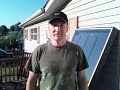 this is the solar furnace i built with help from my son ,raidernation85d, for around a hundred bucks. you don't have to be a carpenter to build one of these. we built it in about a day. i'd like to give credit to modernblacksmith. his design. if you have any questions on how to build your own, just ask. i'll be glad help.