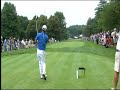 Anthony Kim's drive hits spectator's butt - that had to sting!