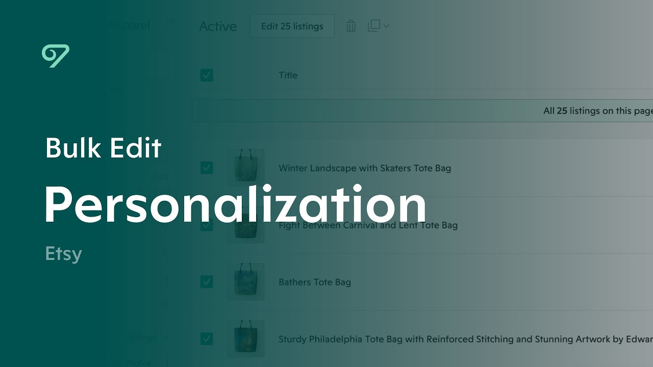 Bulk Edit Personalization Settings | Etsy