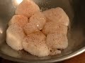 Red Pepper Scallops on Potato Pancakes