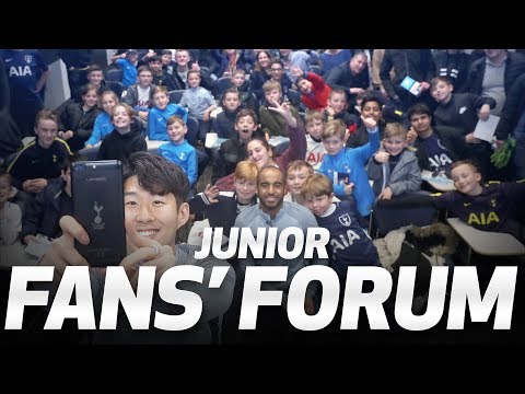 Video: HEUNG-MIN SON AND LUCAS MOURA | JUNIOR FAN FORUM AT HOTSPUR WAY