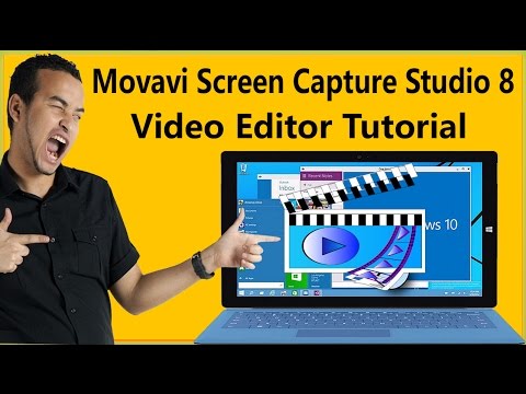 How To Use Movavi Screen Capture Studio 8 Video Editor Tutorial To Edit Recorded Videos/Create Video