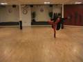 Gabriele Meurer  dances to Rolling Stones