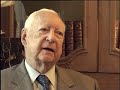 pierre messmer, fran�ais libre, compagnon de la lib�ration, ancien 1er ministre, ancien chancelier de l'acad�mie fran�aise, parle de son engagement dans la r...