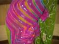 videos de Multicolour Pure Georgette Lehariya Saree with Blouse