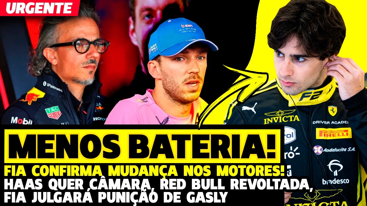 🚨URGENTE: FIA ANUNCIA MUDANÇA NOS MOTORES, CÂMARA É FAVORITO DA HAAS, RED BULL REVOLTADA | FÓRMULA 1