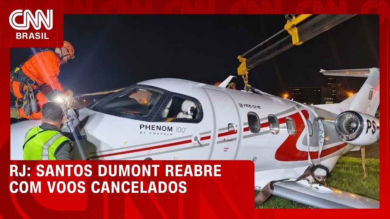 Pista do Aeroporto Santos Dumont é liberada após falha de avião | CNN NOVO DIA