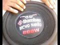 Este video é o teste do alto falante Bomber Bicho Papão reformados pela nossa empresa.Bichinho ficou melhor que o original!!!