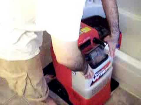how to drain rug doctor