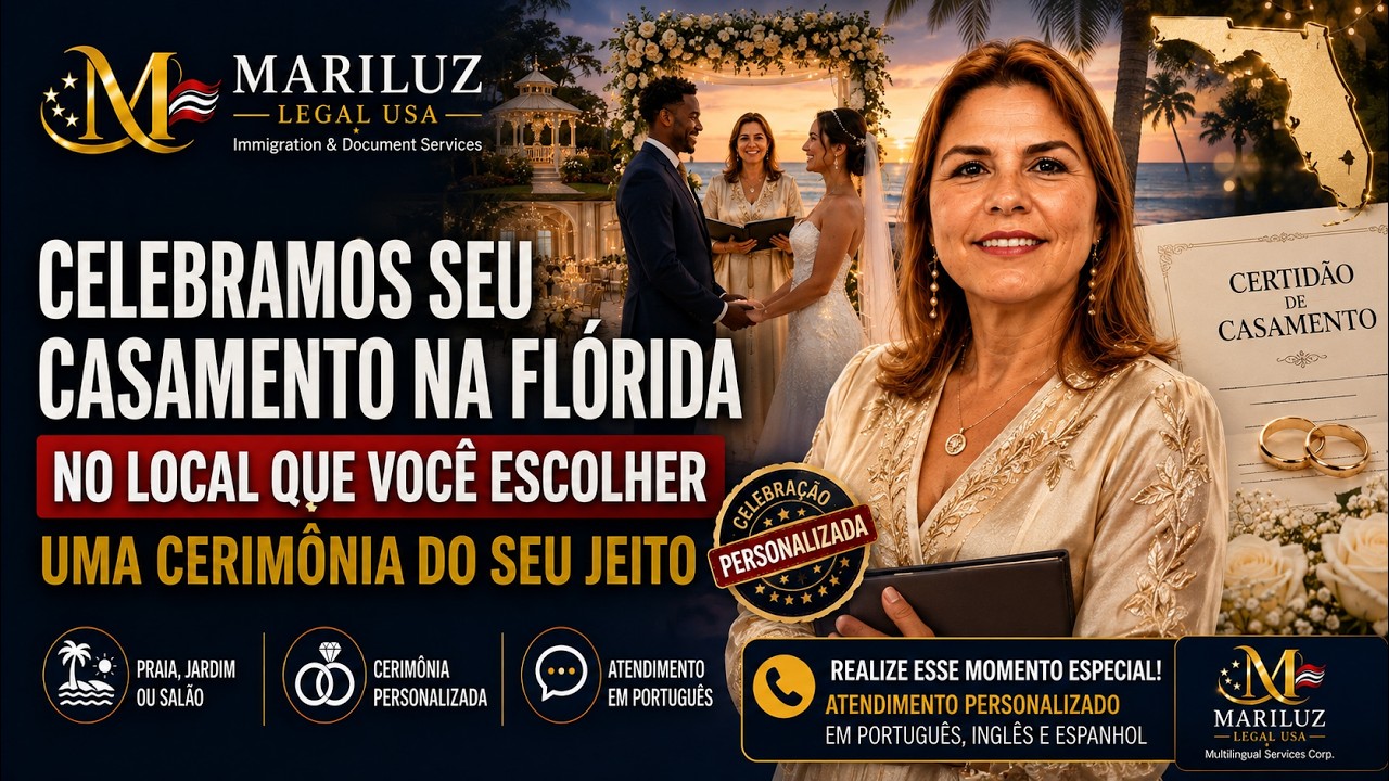 PRECISANDO CELEBRAR SEU CASAMENTO NA FLÓRIDA?