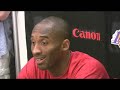 Lakers guard Kobe Bryant talks about LA's matchup against the Denver Nuggets in the Western Conference Finals, and his affinity for Carmelo Anthony.