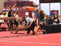 Lisa Schouten NK turnen 4de divisie instap lange mat