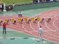 2011年高校総体南九州大会『女子100m準決勝』2組 高奈ゆか