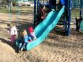 cousins at the playground