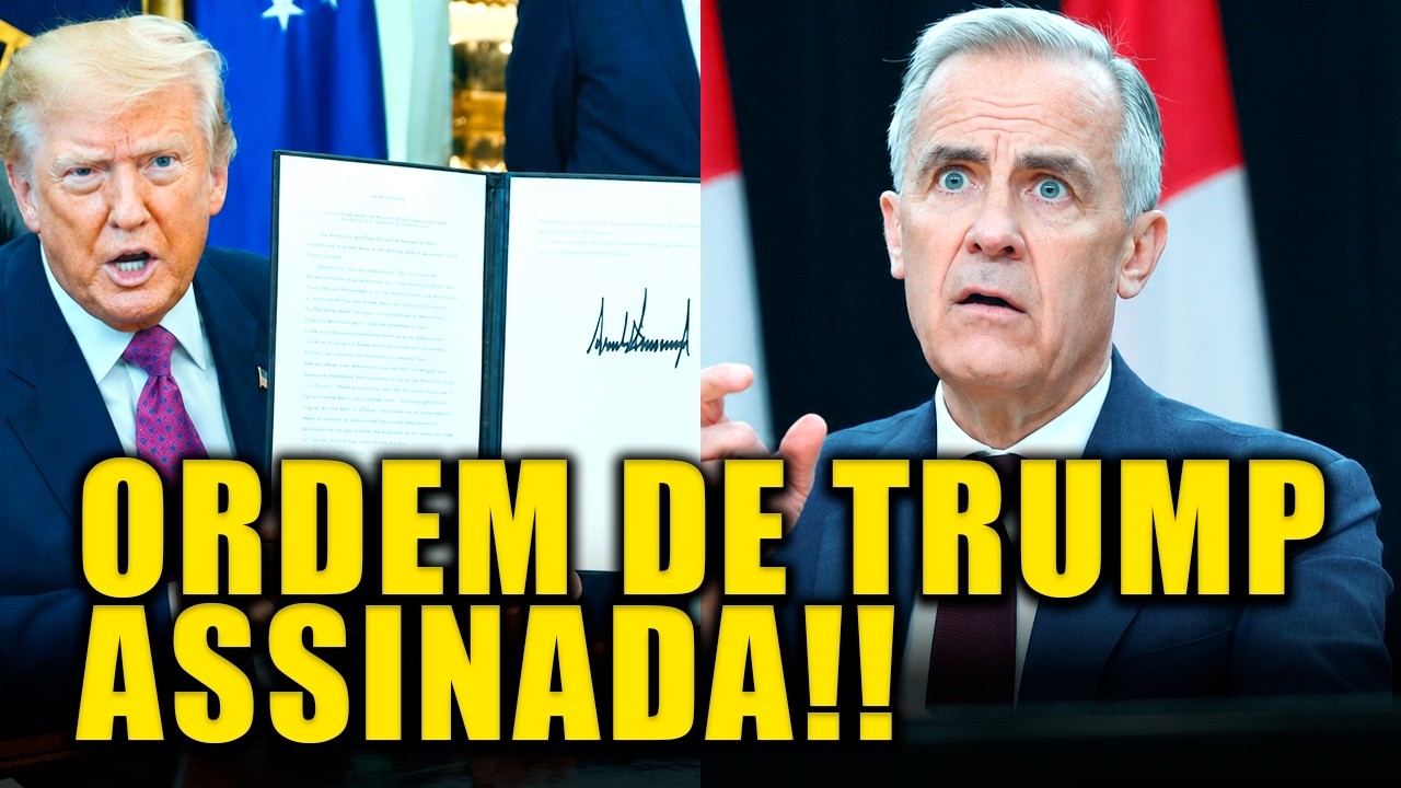 TRUMP ASSINA ordem e anexa Lago Ontário OFICIALMENTE DO CANADÁ