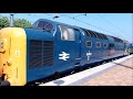 Click here to watch this video 4468 Mallard 6229 Duchess of Hamilton Deltic 55002 in a convoy at York on 23 May 2012.wmv