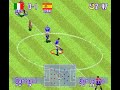 1 esp vs 0 ita - 1/2 tiempo de 3 minutos. con perros de arbitros.