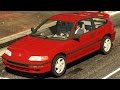 Honda CRX 1991 для GTA 5 видео 2