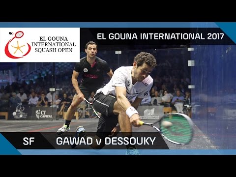 Squash: Gawad v Dessouky - El Gouna International 2017 SF Highlights
