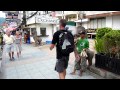 retour d'un combat de boxe thai