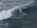 Winter surfing at Sennen Cove, Cornwall