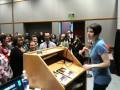 crowd surfing teen librarian