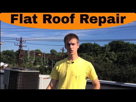 how to fix a rubber roof leak