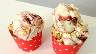 Glace au cheesecake -Strawberry Cheesecake Ice cream