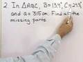 Trigonometry: The Law of Sines