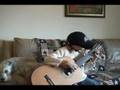 Christian playing Greensleeves on guitar