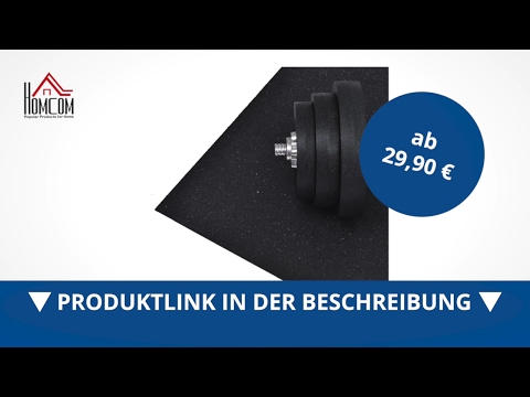 Homcom Bodenschutzmatte für Fitnessgeräte Unterlegmatte 220x110cm  - direkt kaufen!