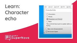 Learn SuperNova: Character Echo