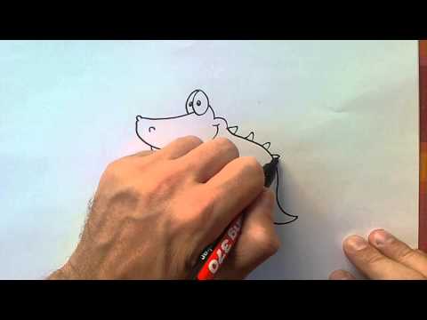 how to draw easy t rex