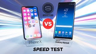 iPhone X vs Galaxy Note 8 SPEED Test