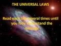 The Laws Of The Universe