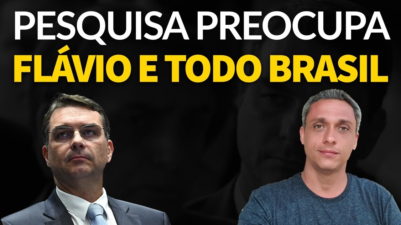 Uma pesquisa preocupante para Flávio Bolsonaro e todo o Brasil