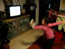 pierina jugando wiibowling pierina jugando wiibowling