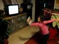 pierina jugando wiibowling