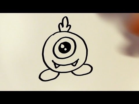 How to Draw a Cartoon Monster v2