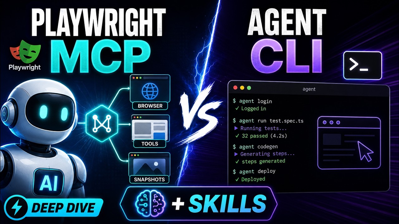 Playwright MCP vs Playwright CLI vs Skills | Future of Agentic QA Automation