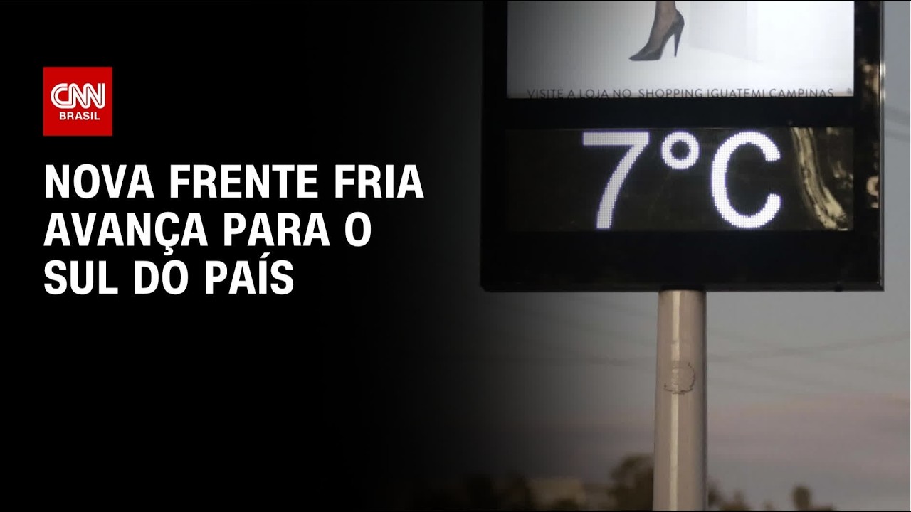 Previsão do tempo: nova frente fria avança para o sul do país | CNN NOVO DIA