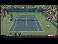 Roger Federer Hits Another Tweener Between The Legs Shot - US Open 2010 - 1st Round