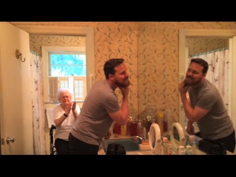 WATCH: Grandson Shaves His Beard for Grandma's 100th Birthday