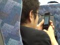 Japon uso del terminal mobil para datos mas que voz, grabacion en el tren bala