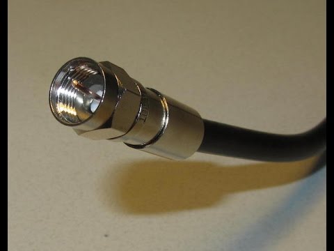 how to fit f type aerial connectors