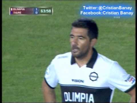 Olimpia de Paraguay 2 Tigre 0 Audio Cadena Eco) Copa Libertadores 2013 Los goles (16/5/2013)