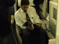Indian cricket team on flight