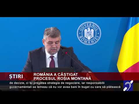 Guvernul anunță că România a câștigat acțiunea arbitrală în dosarul Roșia Montană