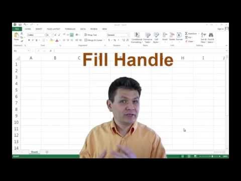 how to fill number series in excel 2013